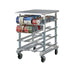 New Age 1226 Mobile 25" Half-Size Can Storage Rack with Aluminum Top