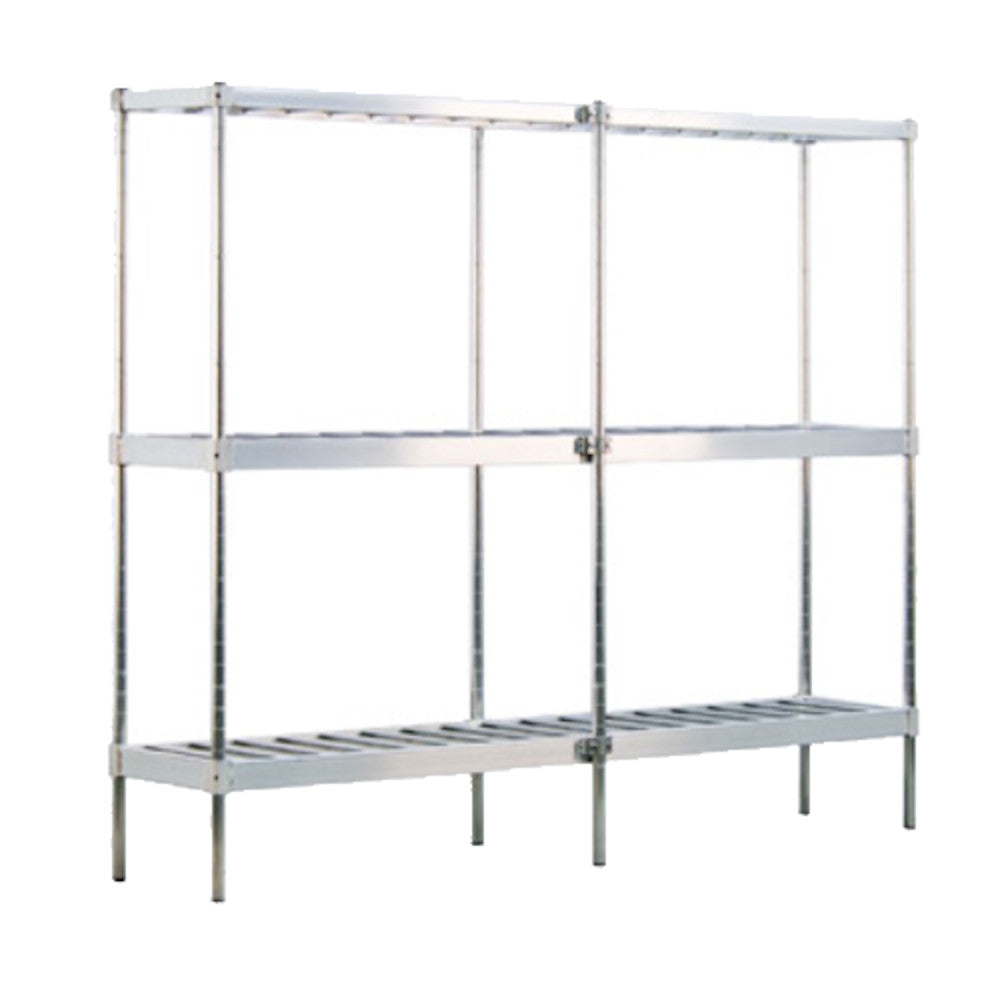 New Age 1289 93" Keg Storage Rack with Three "T" Bar Shelves