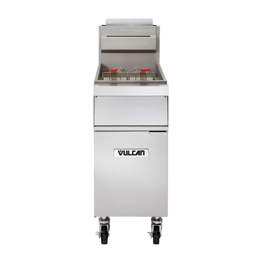 Vulcan 1GR45M Free-Standing Full Pot Gas Fryer with 45 lb. Capacity - 120,000 BTU