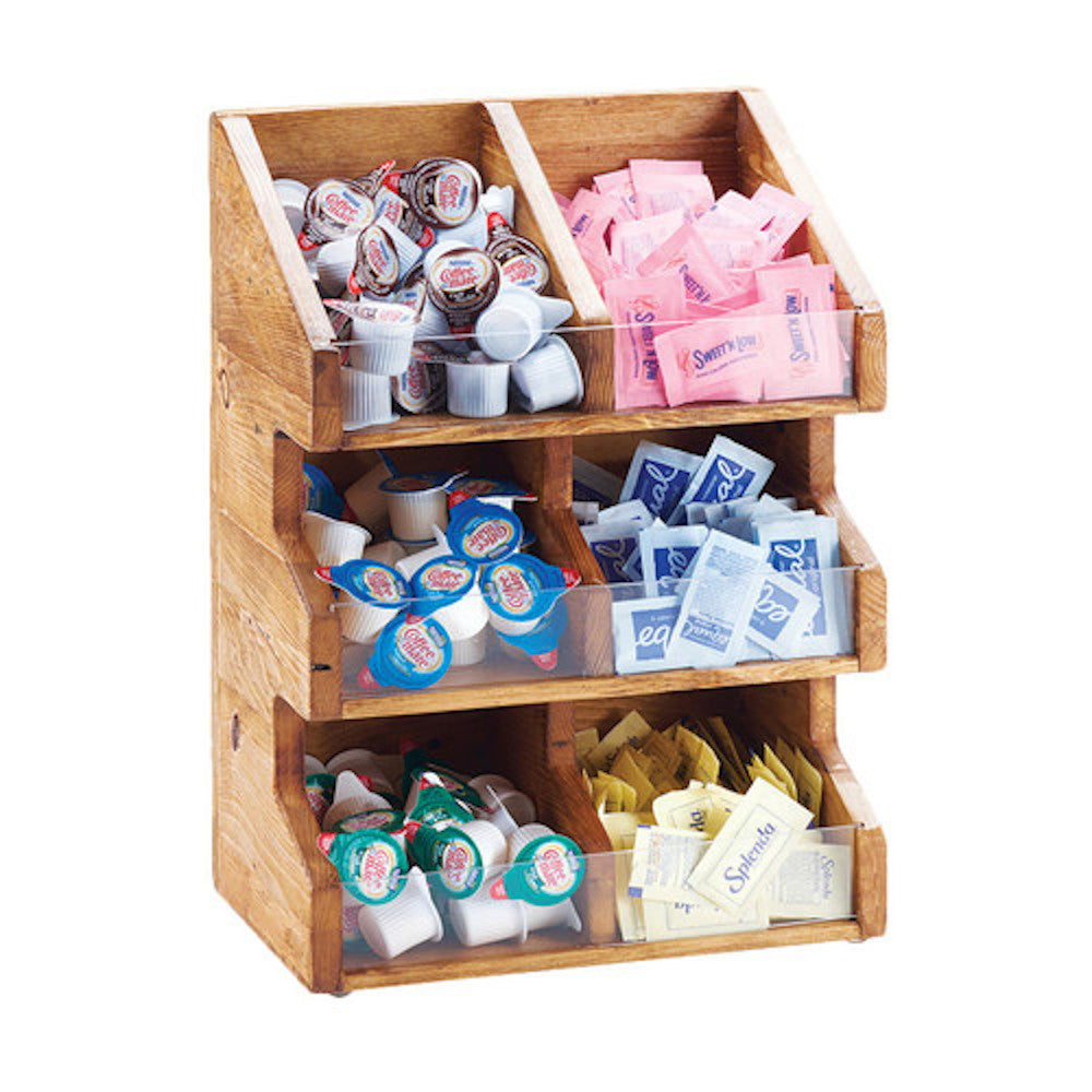 Cal-Mil 2054-99 Three-Tier Madera Condiment Organizer and Display