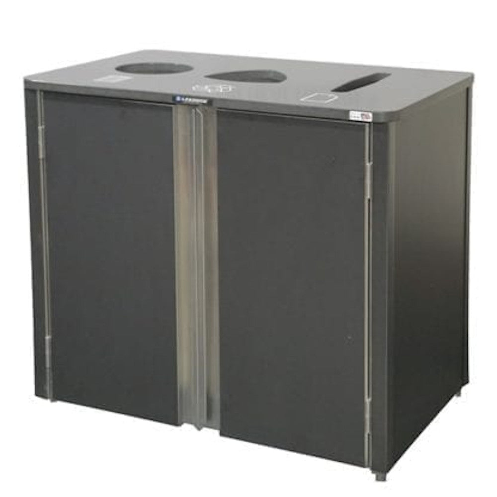 Lakeside 3415 Waste and Recycle Station with (3) 23-Gallon Capacity Bins