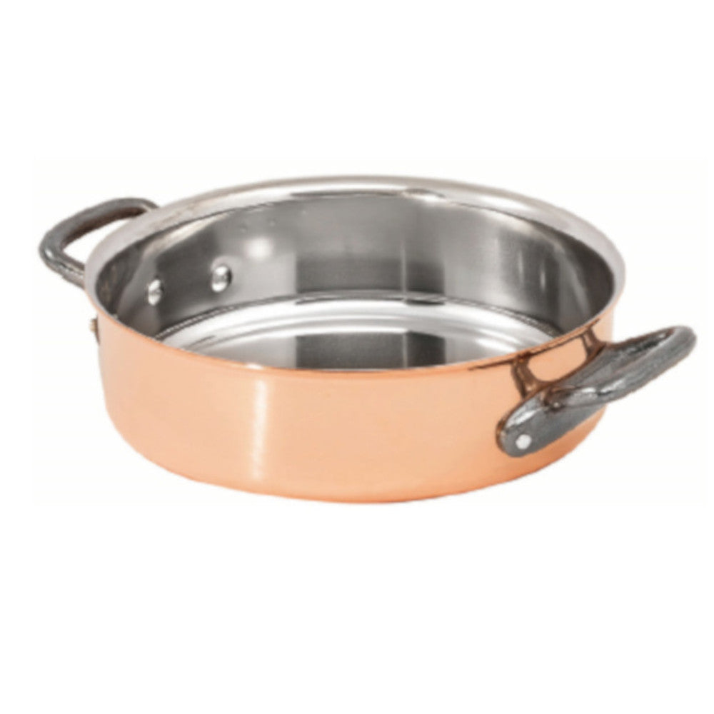 Matfer Bourgeat 374028 Bourgeat Copper Heavy Saute Pan without Lid