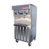 SaniServ 424 Floor Soft Serve / Yogurt Twin Freezer with Two 1-1/4 HP Dashers and Two 2 HP Compressors
