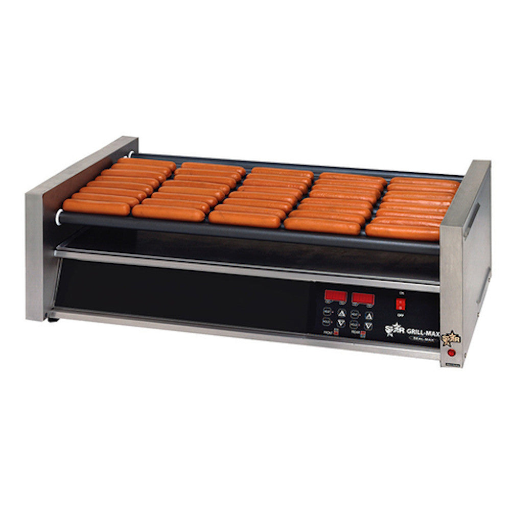 Star 50STE Hot Dog Roller Grill with Electronic Controls and StalTek Non-Stick Rollers