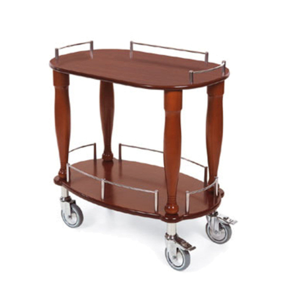 Lakeside 70010 Serving Cart with Oval Shaped Top