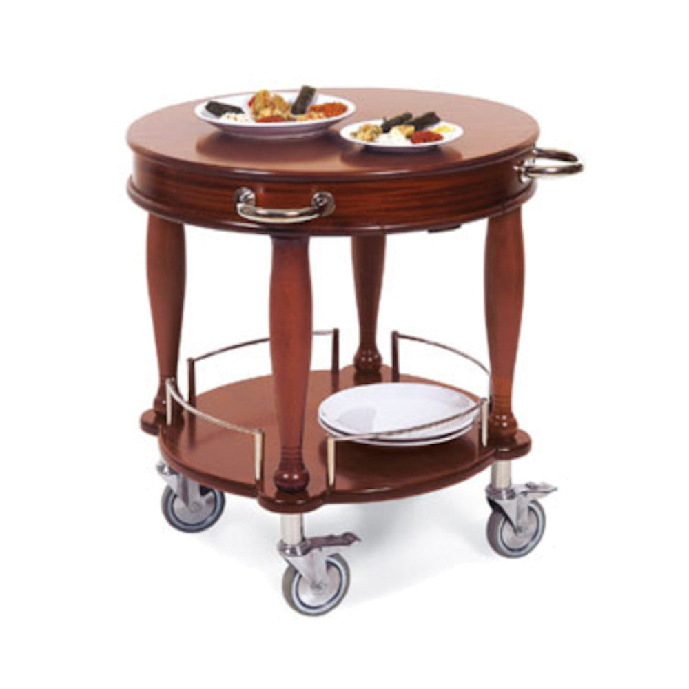 Lakeside 70029 Serving Cart with Pull-Out Shelf