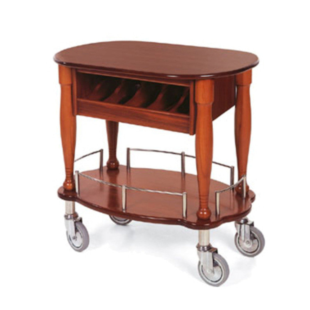 Lakeside 70036 Gueridon Cart with Cutlery Compartment
