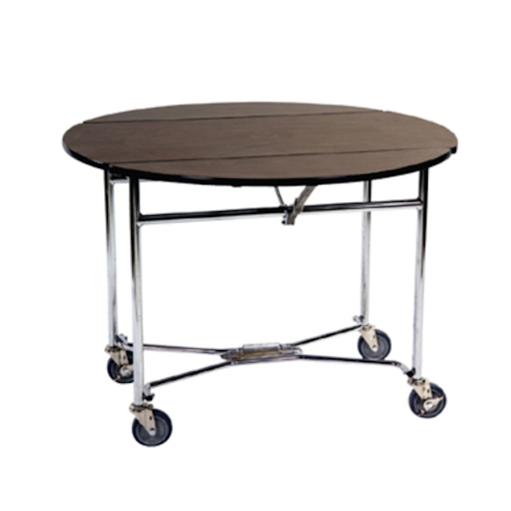 Lakeside 74405S Simplicity Series Oval Tri-Fold Room Service Table