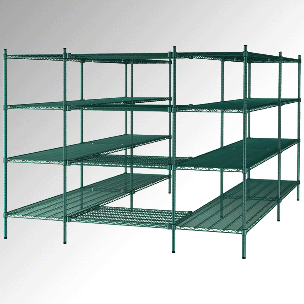 Focus Shelving Kit for 8' x 10' Walk-In, Four Tier