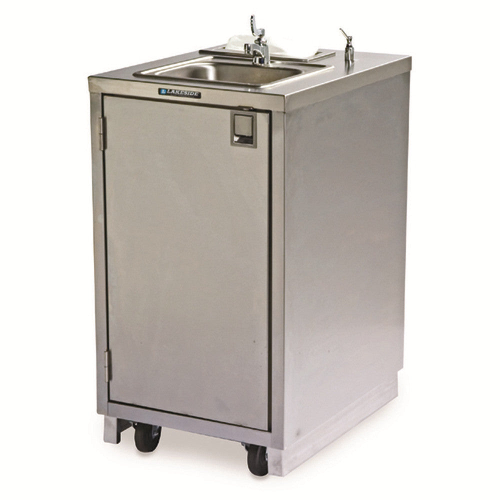 Lakeside 9620 Mobile Hand Washing Station with Warm Water Faucet