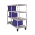New Age 96711 Mobile 28-1/2" Tray Drying Rack with Four Levels - 1-2/5" Spacing