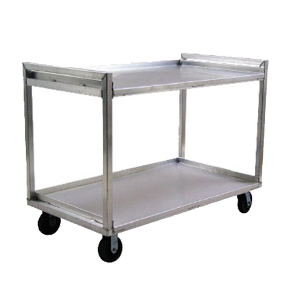 New Age 97178 Two Shelf 22" Correctional Utility Cart with 54" Depth - 1500 lb. Capacity