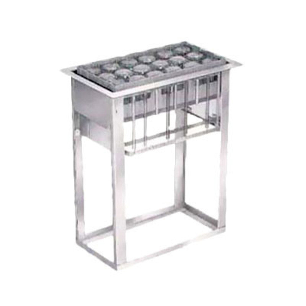 Lakeside 973 Drop-In Self-Leveling Open Frame Tray and Glass Rack Dispenser