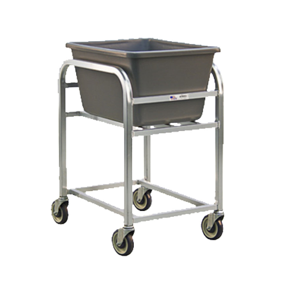New Age 99521 Aluminum 20-1/4" Bulk Goods Cart - 2-1/4 Bushel Capacity
