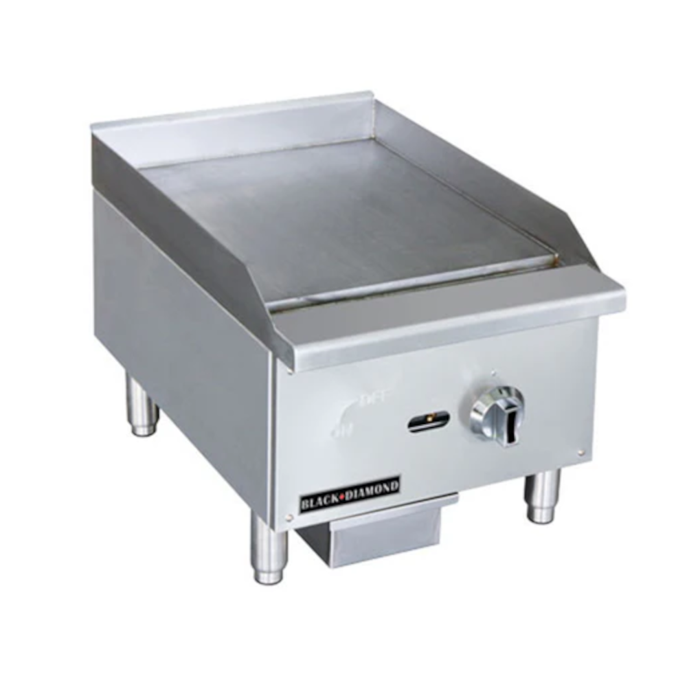 Adcraft BDECTG-16/NG Black Diamond Standard Series Gas Griddle 16