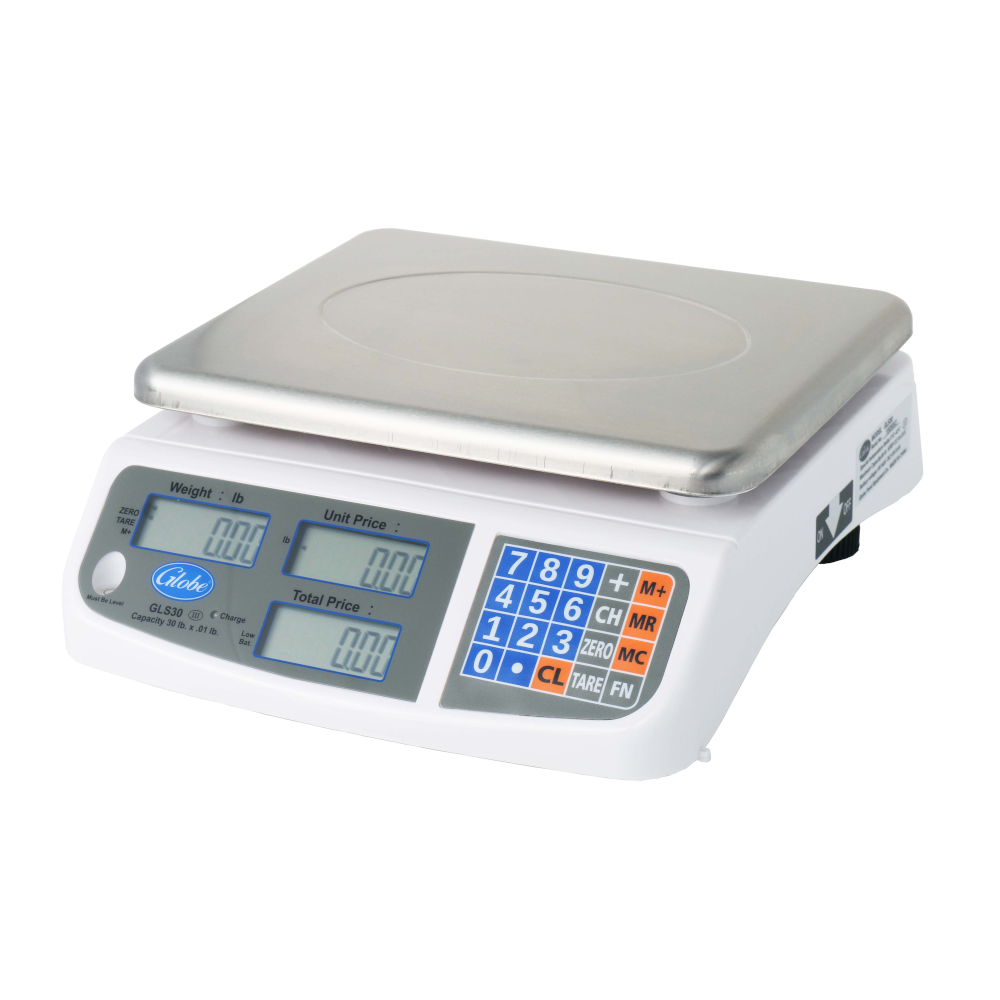 Globe GLS30 Price Computing Scale with Automatic Entry Tare