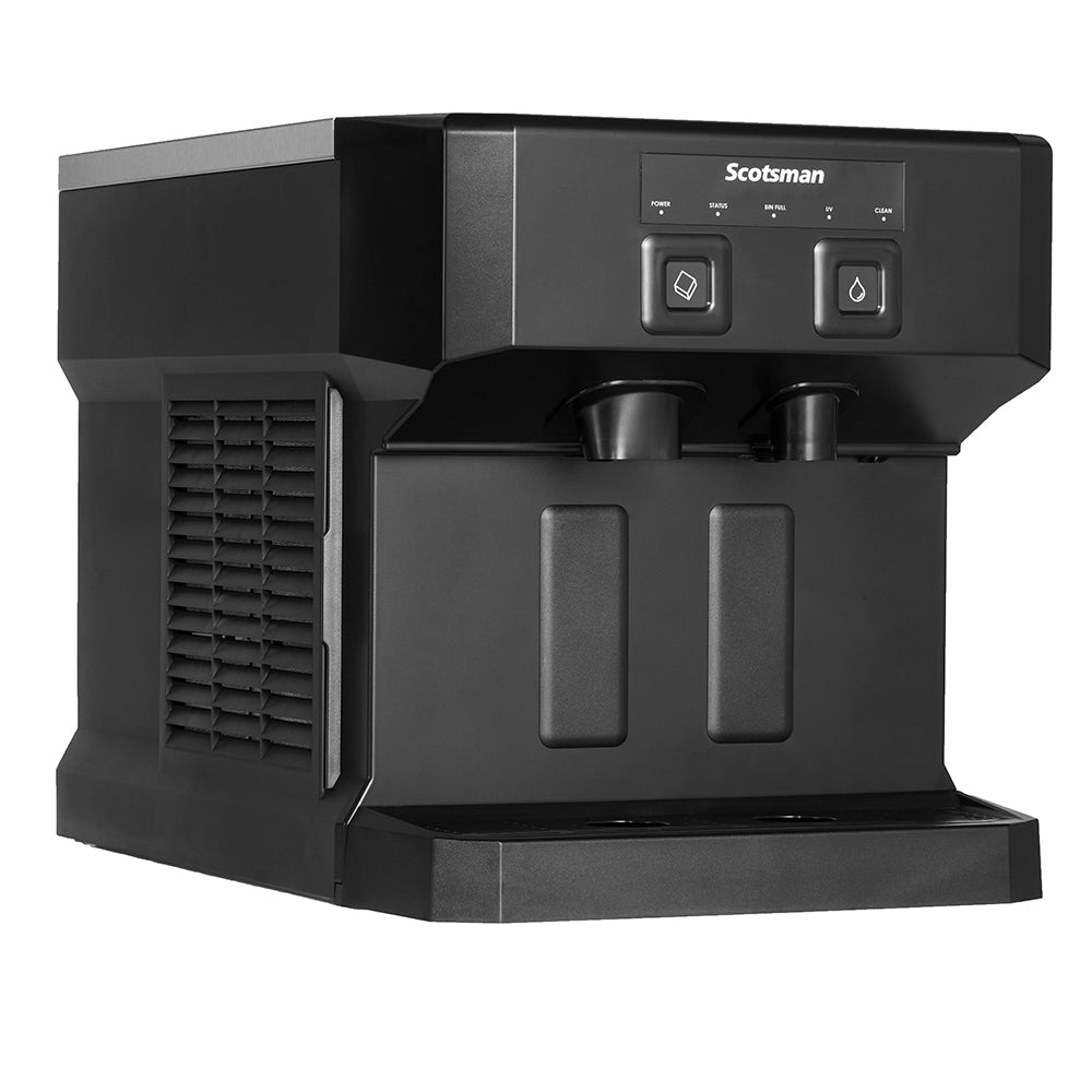 Scotsman HID207 Meridian™ Compact Countertop Nugget Ice & Water Dispenser 196 lb Production, 7 lb Storage