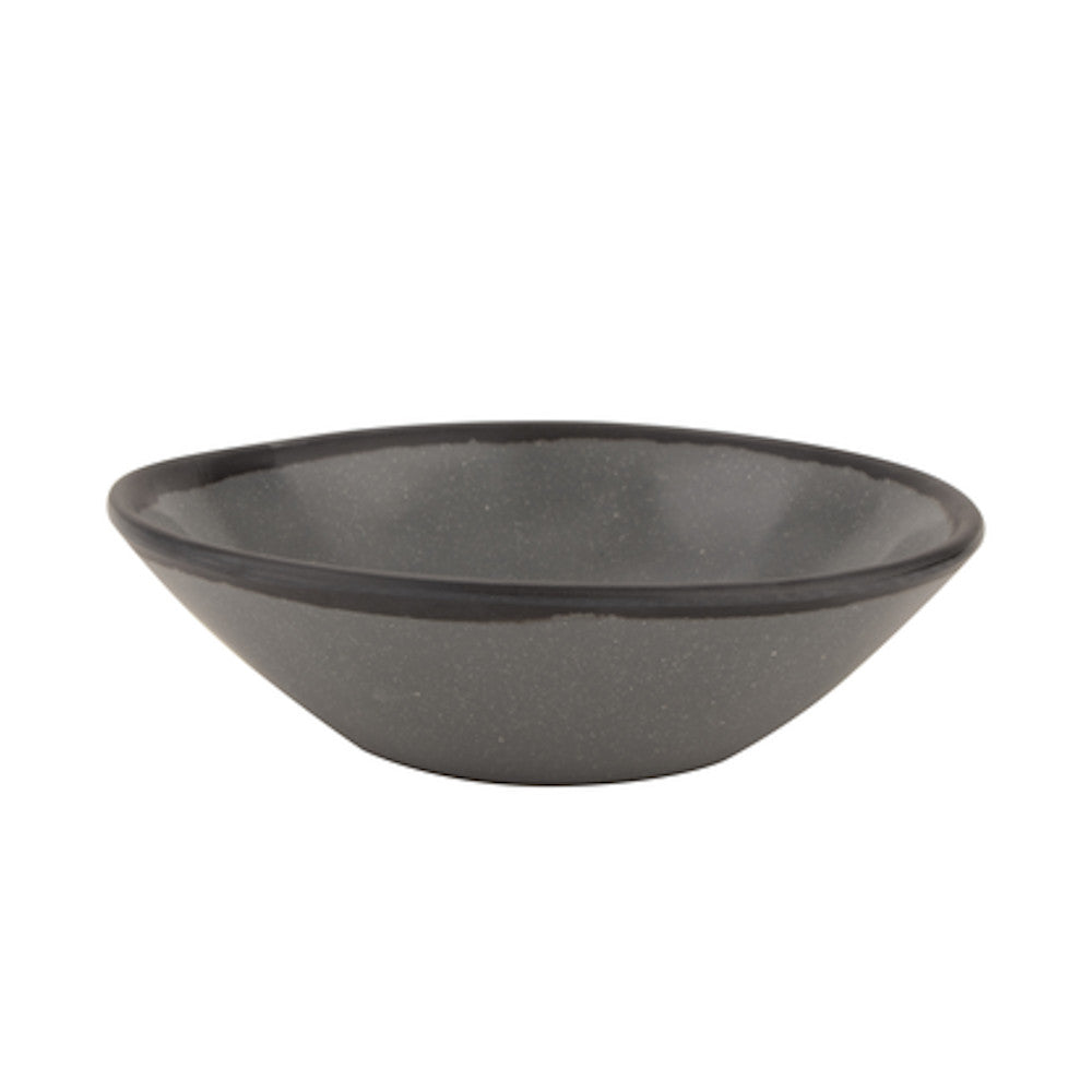 G.E.T. Enterprises B-180-GR Pottery Market 16-Ounce Salad / Soup Bowl (Speckled Grey) (1 dozen)