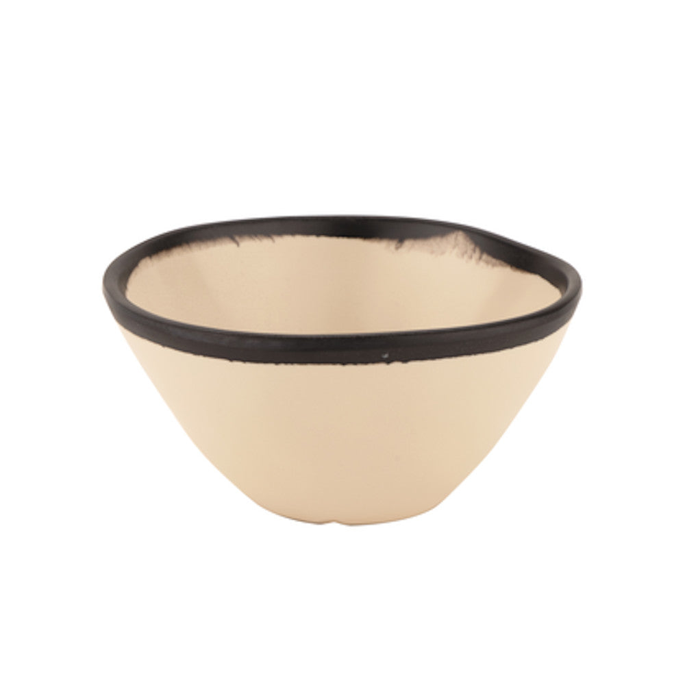 G.E.T. Enterprises B-80-MA Pottery Market 8-Ounce Salad / Soup Bowl (Manila) (1 case of 2 dozen)