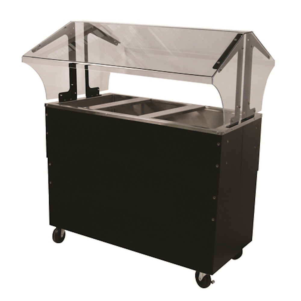 Advance Tabco B3-CPU-B-SB Mobile Cold Food Buffet Table 3 Wells w/ Enclosed Base