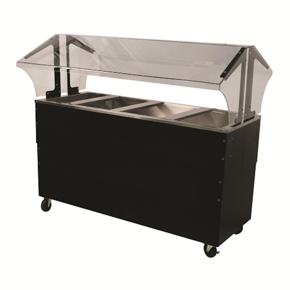 Advance Tabco B4-CPU-B-SB Mobile Cold Food Buffet Table 4 Wells w/ Enclosed Base