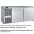 Perlick BBSLP60 Low Profile Two Section 60" Self-Contained Back Bar Cabinet - 13.3 Cu. Ft.