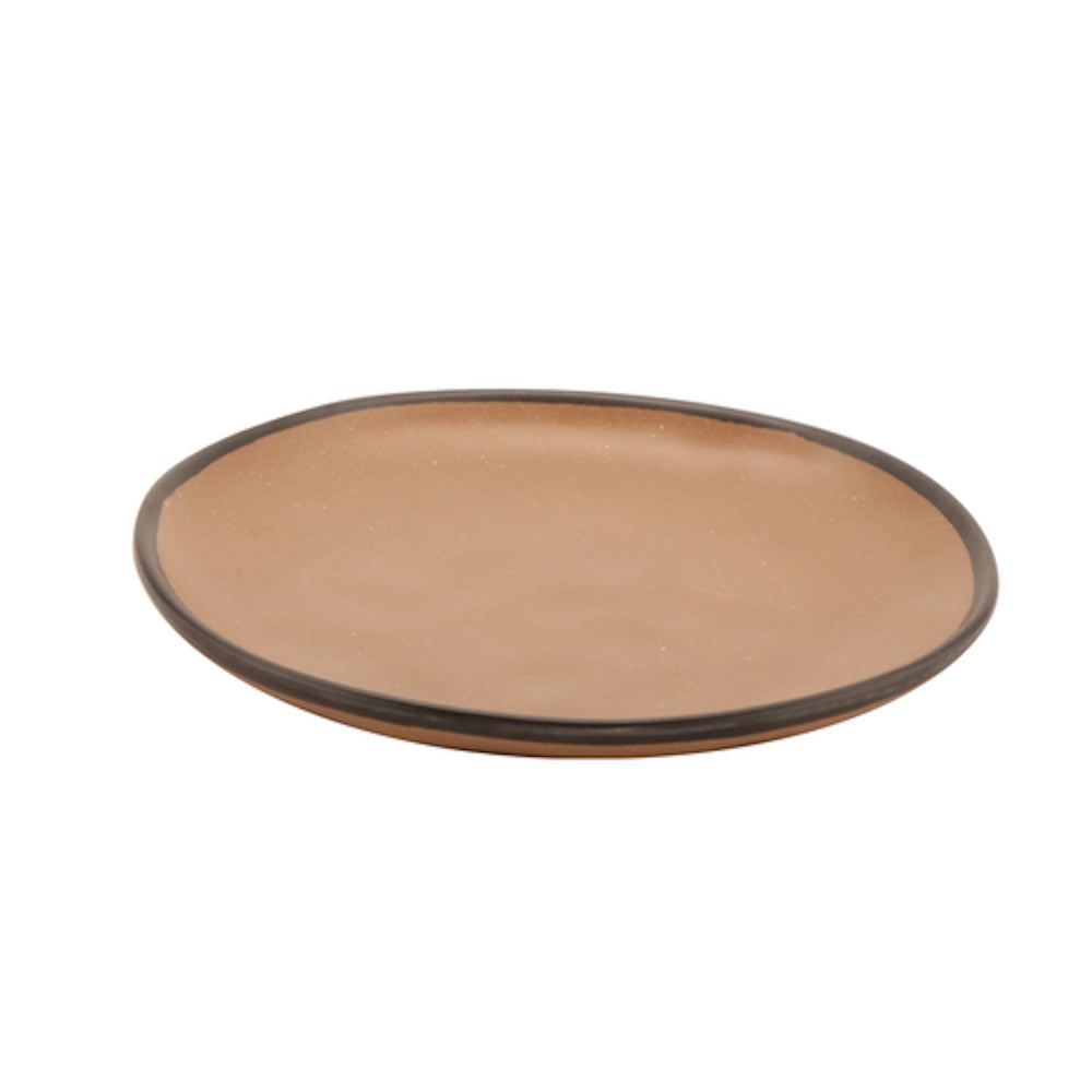 G.E.T. Enterprises CS-100-TP Pottery Market Dinner Plate (Speckled Taupe) (1 dozen)