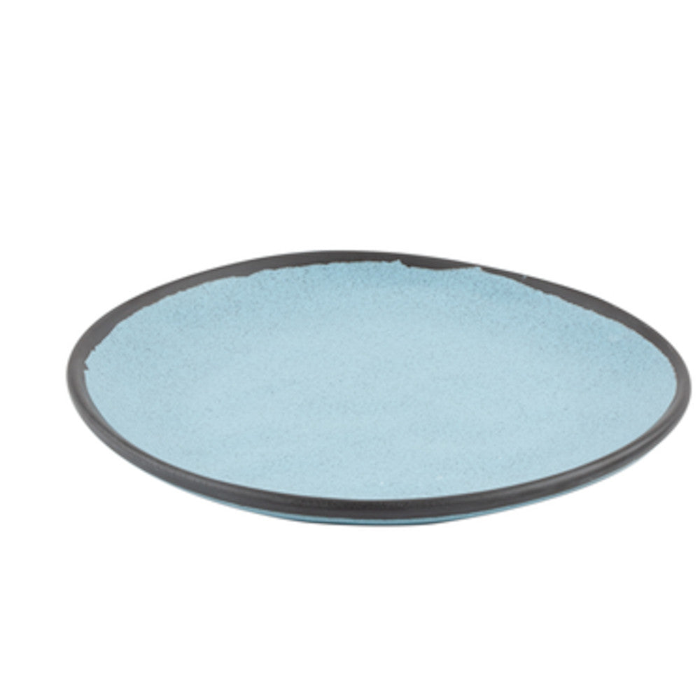 G.E.T. Enterprises CS-70-GBL Pottery Market Bread Plate (Speckled Grayish Blue) (1 dozen)