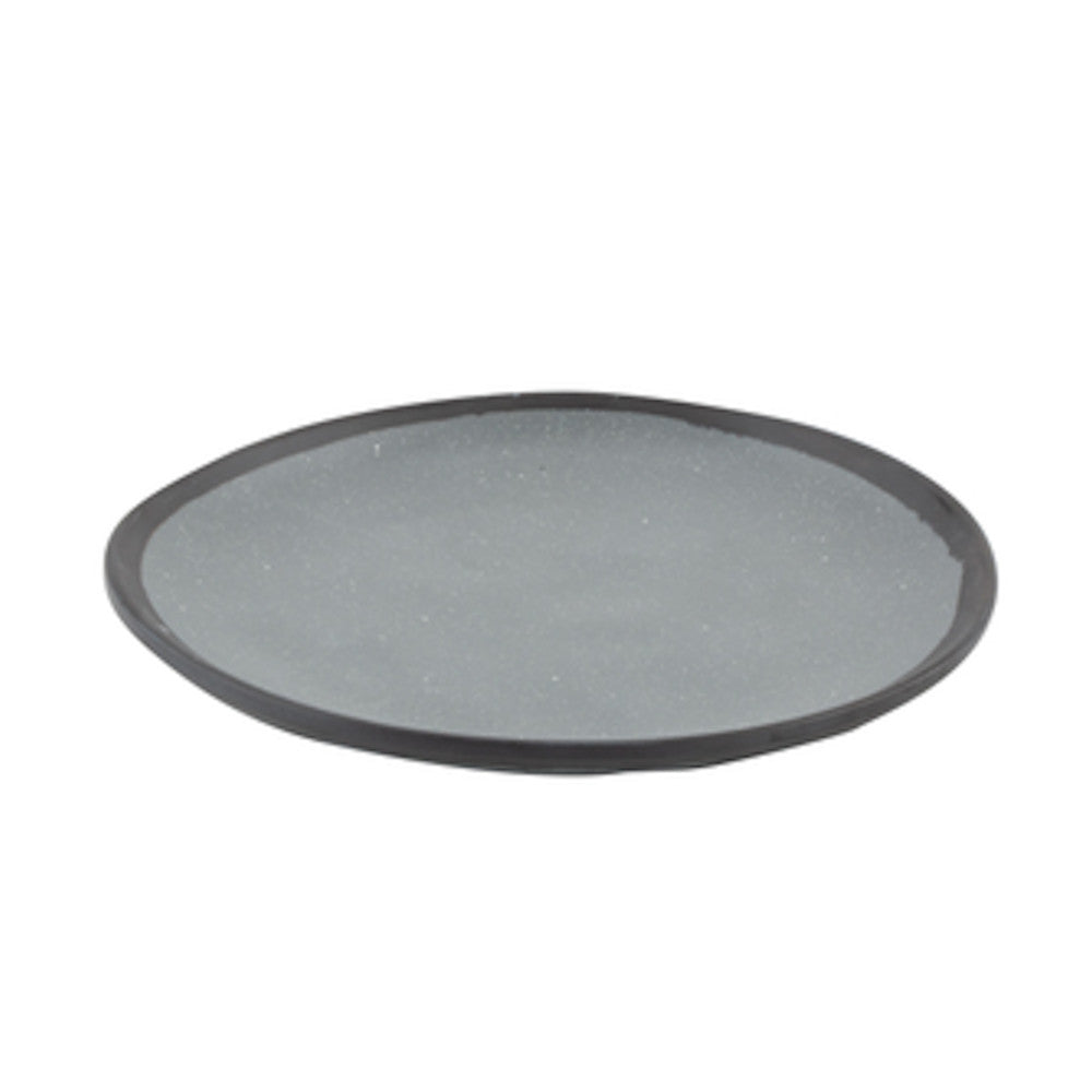 G.E.T. Enterprises CS-90-GR Pottery Market Dinner Plate (Speckled Gray) (1 dozen)