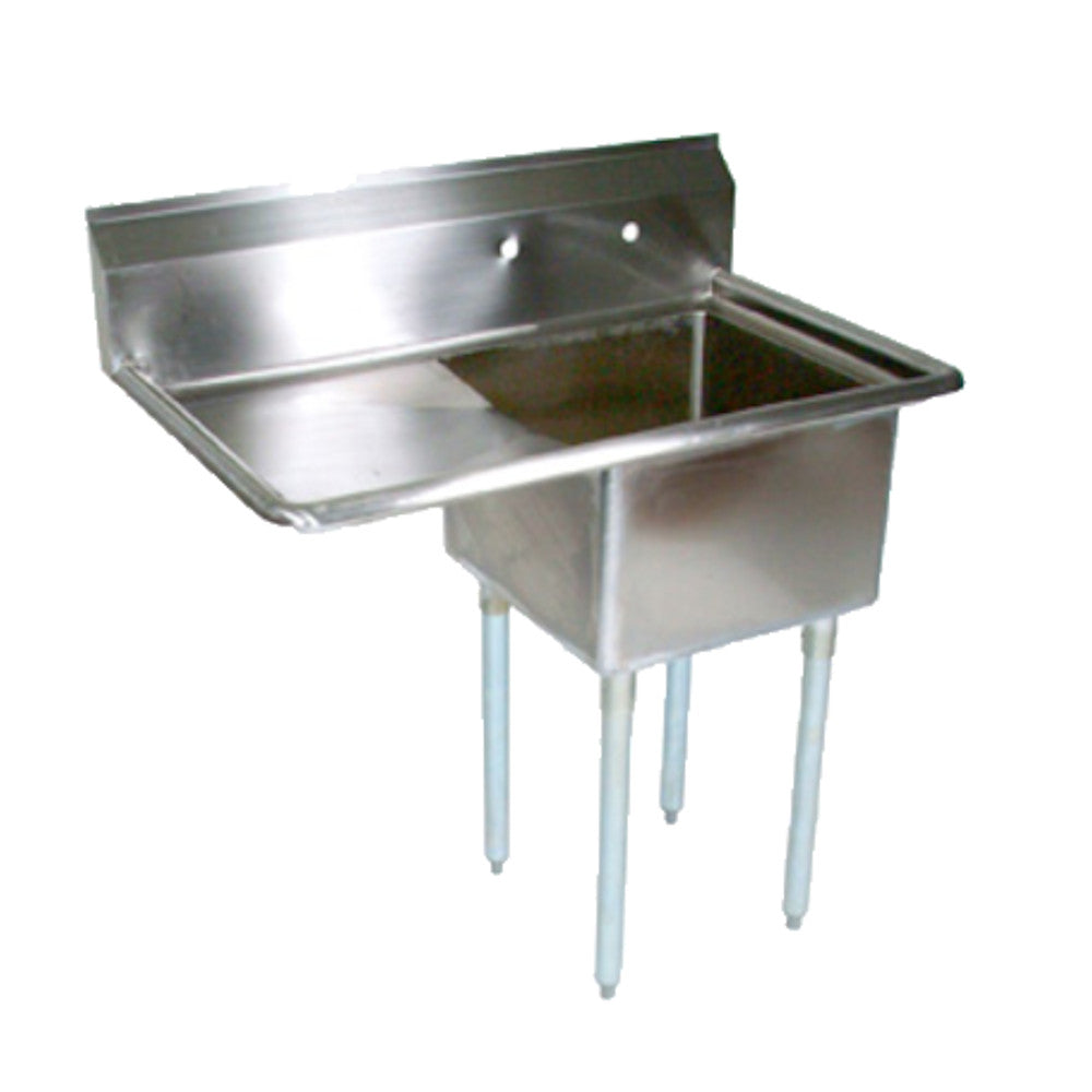 John Boos E1S8-24-14L24 One-Compartment E-Series Sink with 24" Left Drainboard