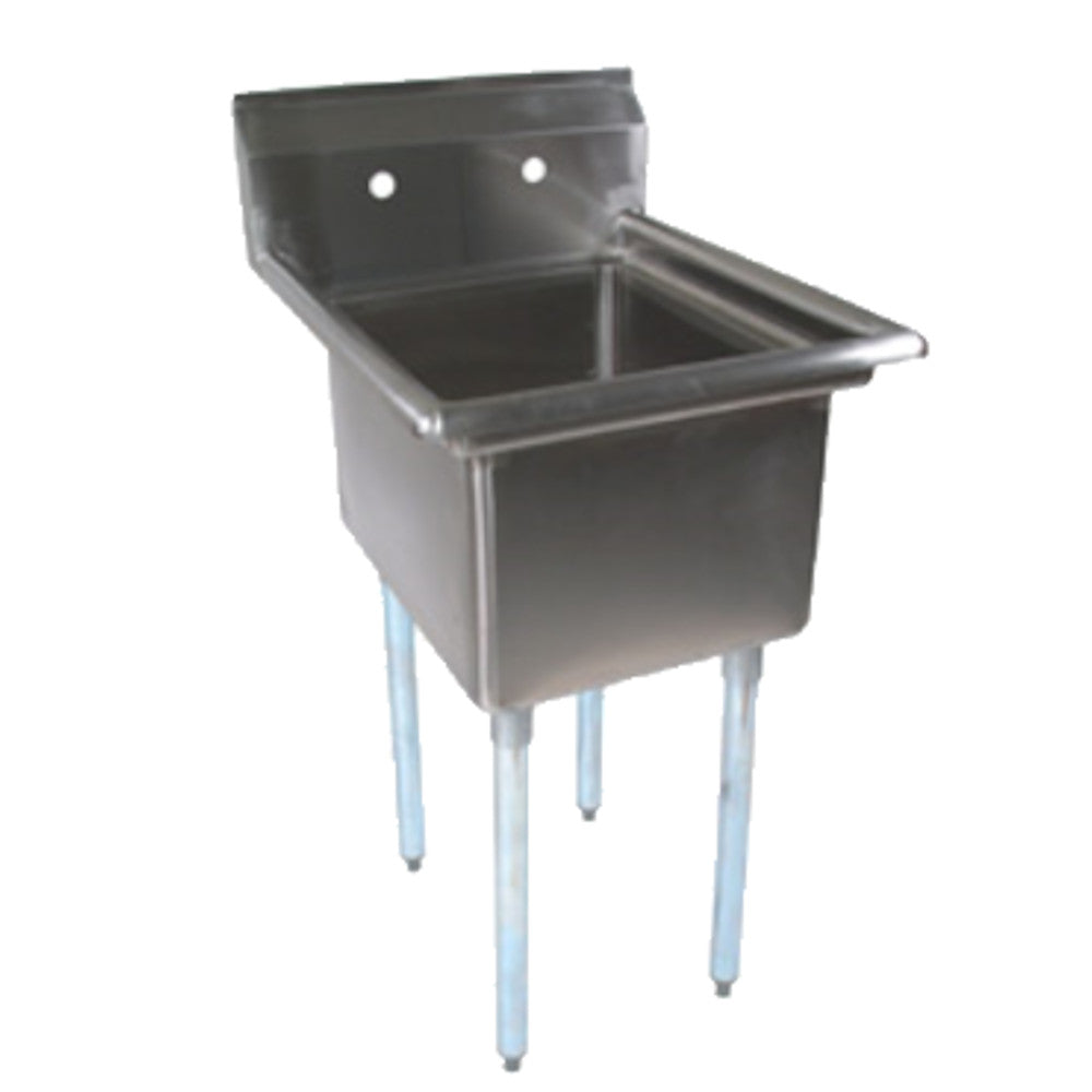 John Boos E1S8-24-14 E-Series Sink with One 24" x 24" x 14" Compartment