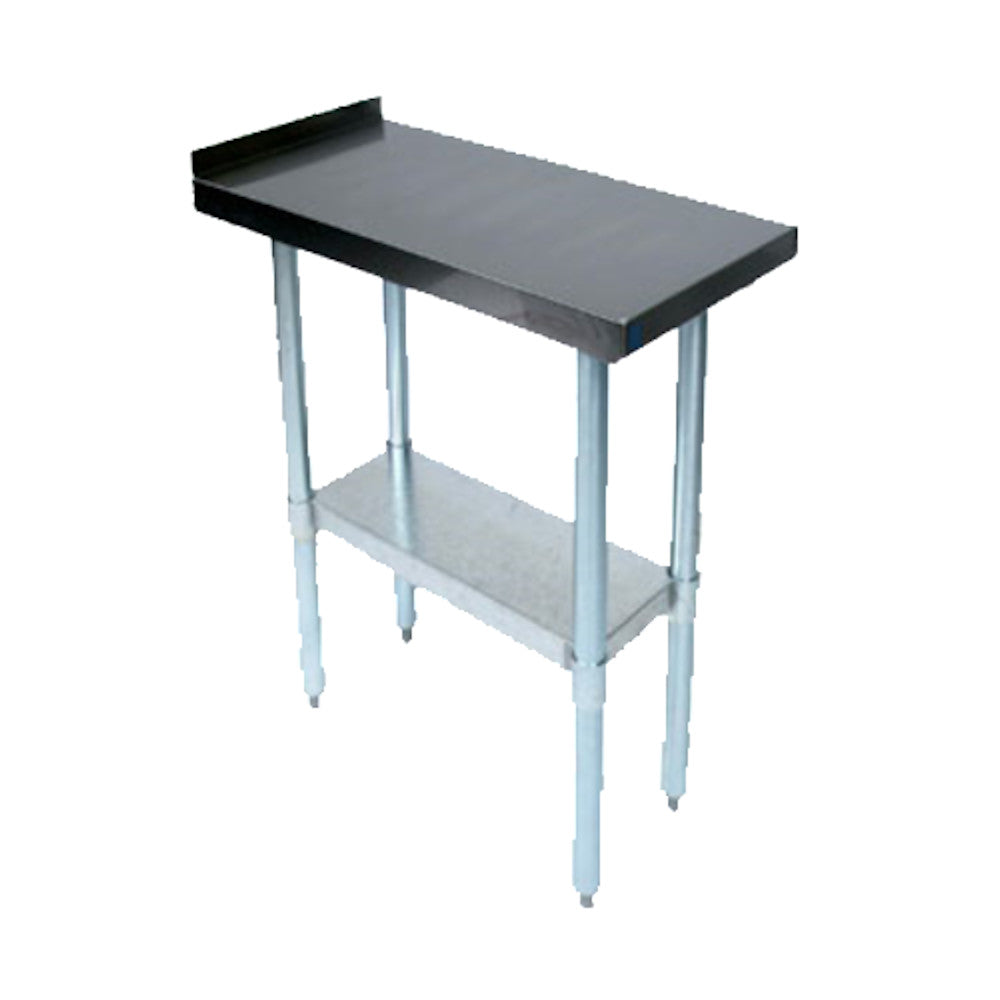 John Boos EFT8-3015SSK Stainless Steel Top & Undershelf 15"W x 30"D Filler Table