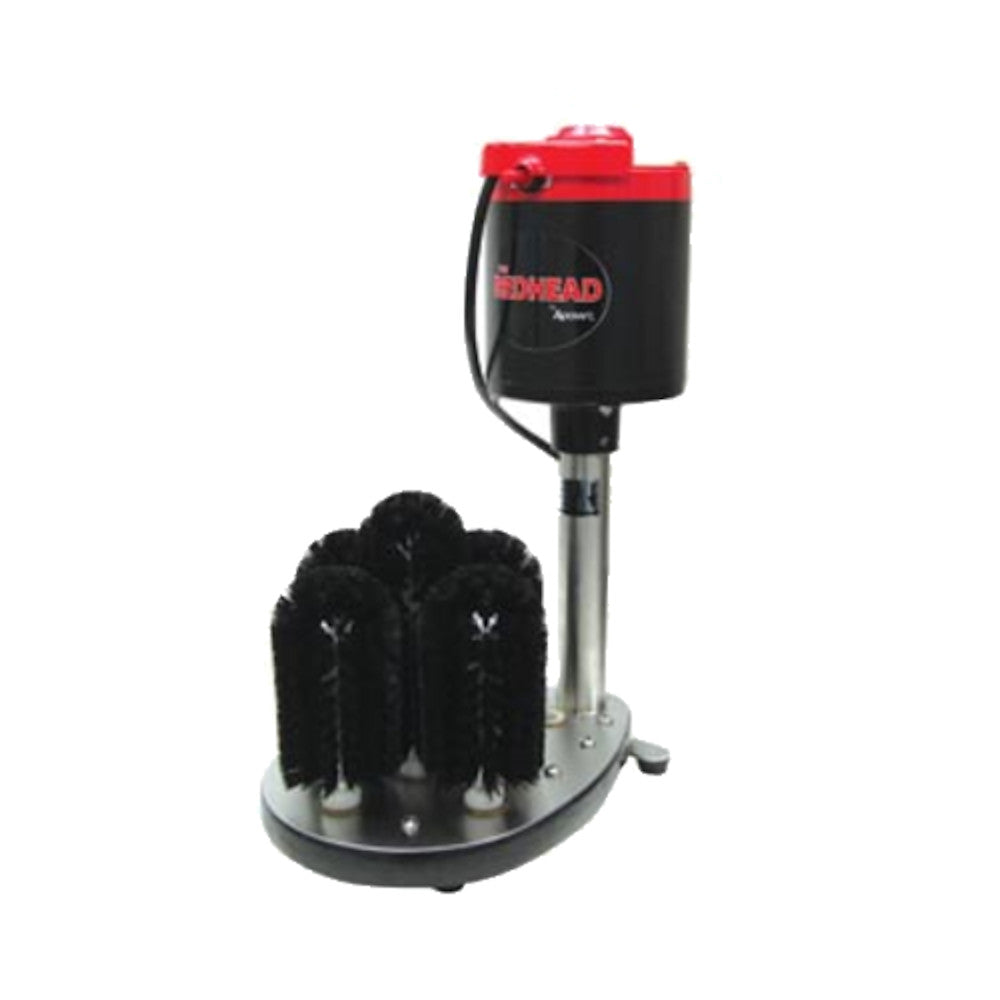 Adcraft GW-120 Electric Upright Redhead Glass Washer with 5 Brushes - 1/3 HP