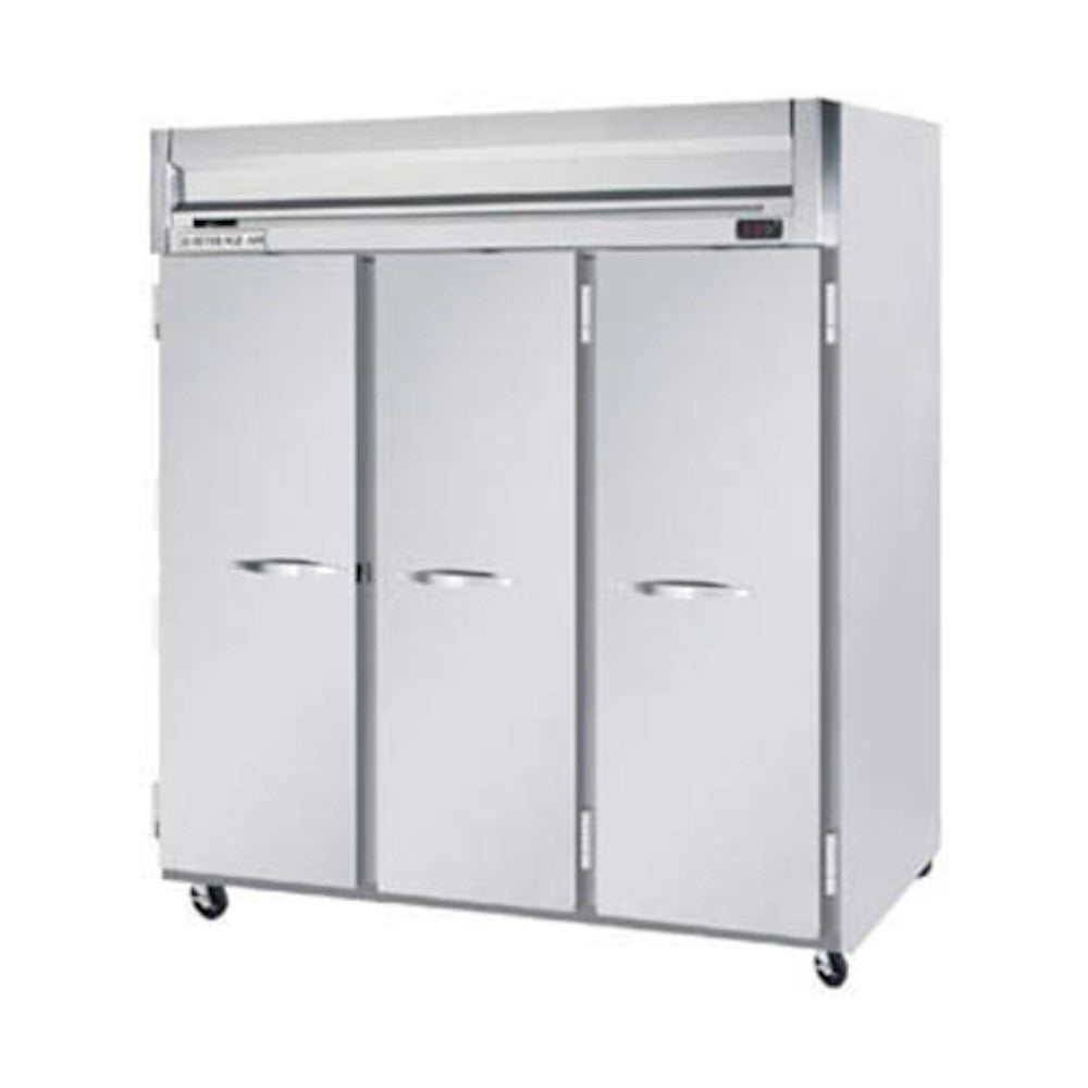 Beverage Air HFS3HC-5S Solid Door Three Section Reach-In Freezer (Replaces HFS3-5S)