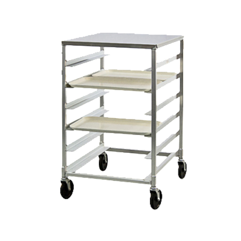 New Age NS834 Mobile Half-Height 23.13" Single Tray Rack with Stainless Steel Top