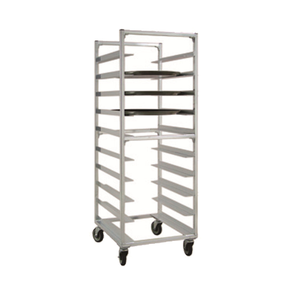 New Age NS893 Mobile 27-1/2" Oval Tray Storage Rack - Slides on 6" Centers