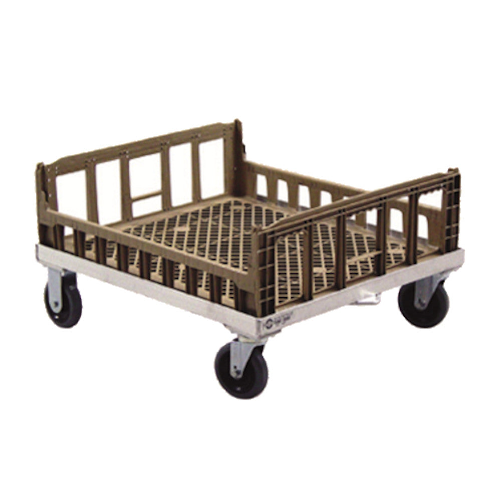 New Age NS926 Aluminum 29-3/4" Basket Transport Trolley Dolly / Cart
