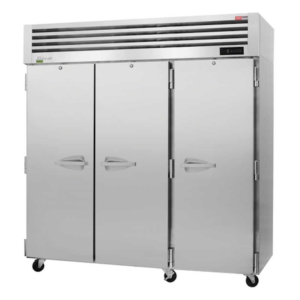 Turbo Air PRO-77F-N 78" Premiere Pro Series Three Section Solid Door Reach-In Freezer