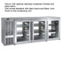 Perlick PTS84 Three Section 84" Pass-Thru Self-Contained Back Bar Cooler - 26.7 Cu. Ft.