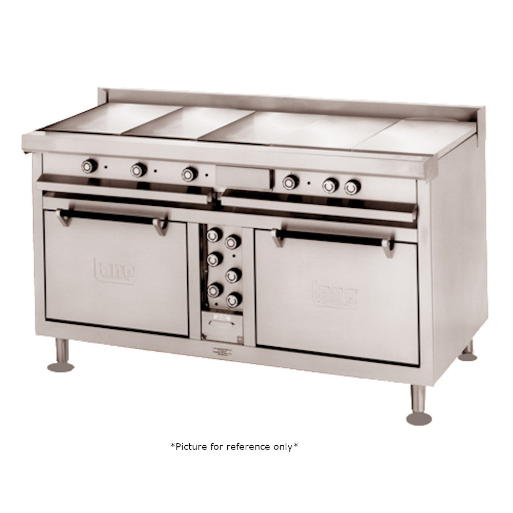 Lang R60S-ATJ Electric 60" Heavy Duty Range with 24" Griddle, Six French Plates and Two Standard Ovens - 37.0 kW