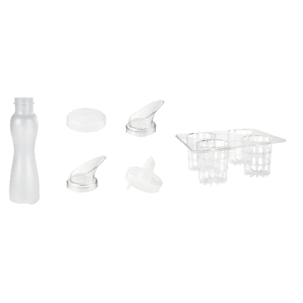 G.E.T. Enterprises SDB-32-PC-SET Frosted Salad Dressing Bottles Set (25 piece set)