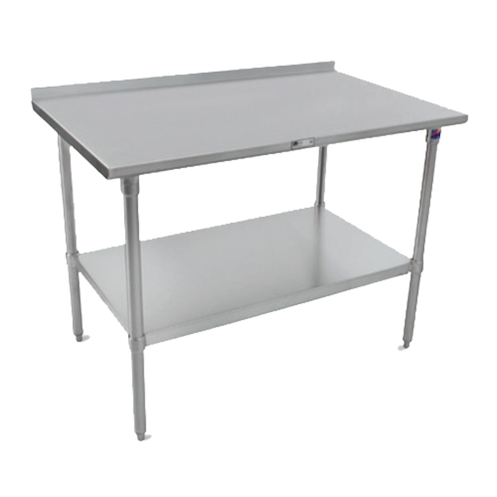 John Boos ST6R1.5-3684SSK Stainless Steel 84" W x 36" D Work Table