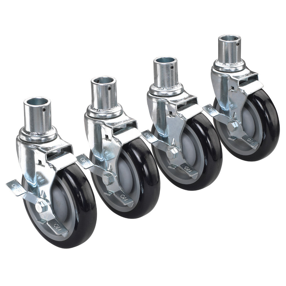 Krowne Metal 28-151S Shelving Casters with Locking Wheels