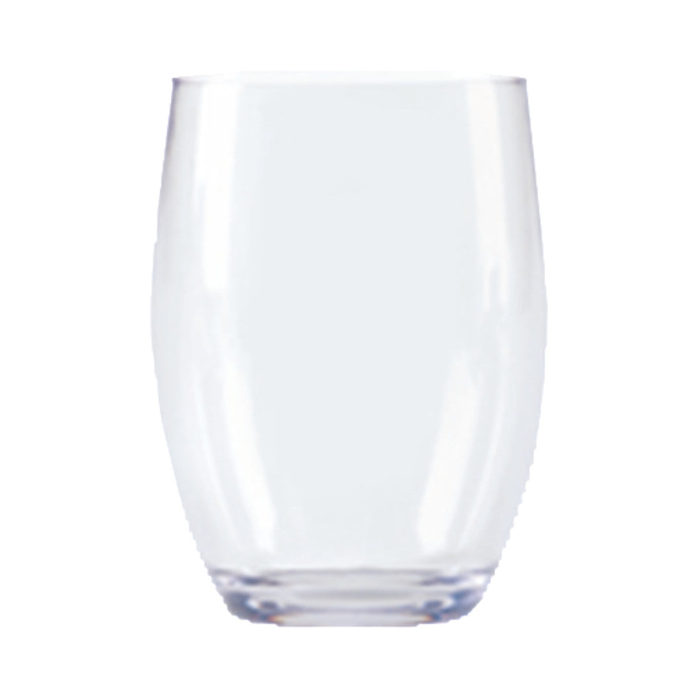 G.E.T. SW-1461-CL 12 oz. Stemless Wine Glass (1 case of 2 dozen)