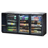 True TBB-24GAL-72G-LD 72" Glass Door Back Bar Cooler with Galvanized Top and LED Lighting