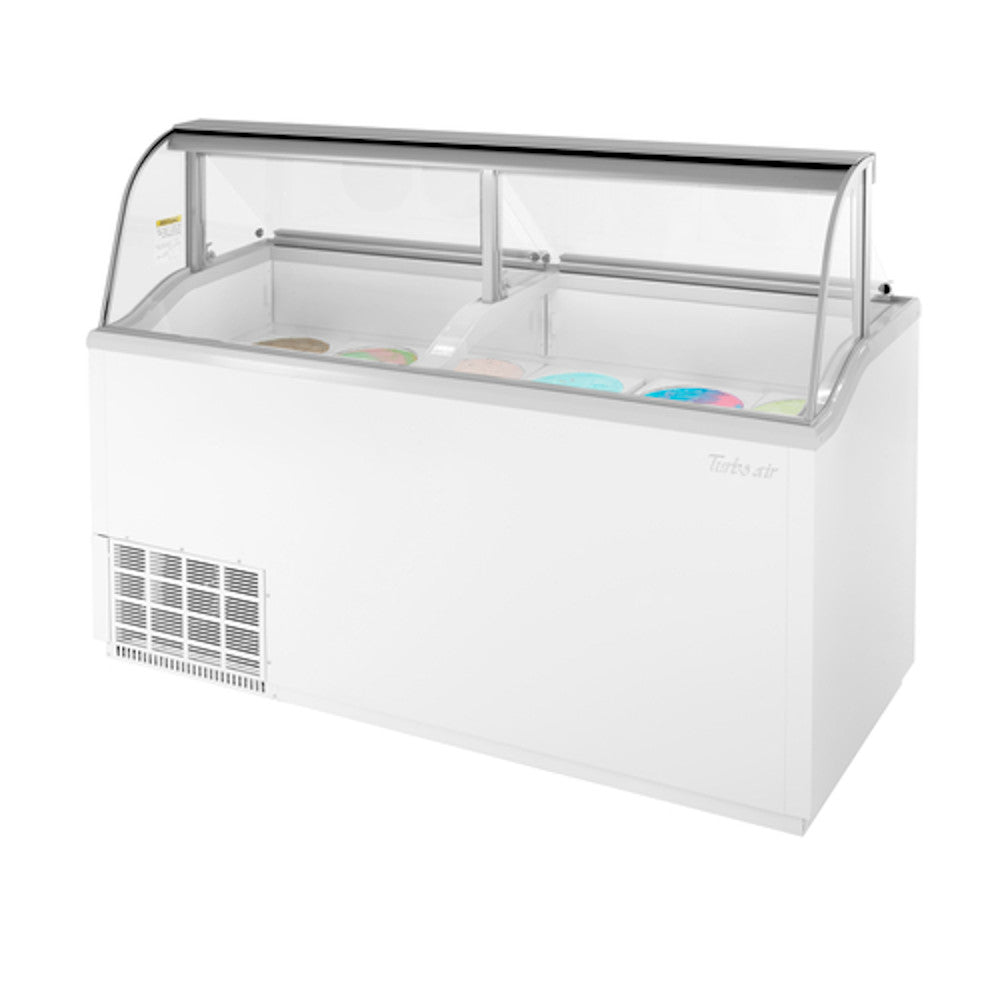 Turbo Air TIDC-70W-N White 68" Ice Cream Dipping Cabinet