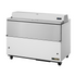 True TMC-58-SS-HC Forced Air White Exterior & Stainless Interior Mobile Milk Cooler