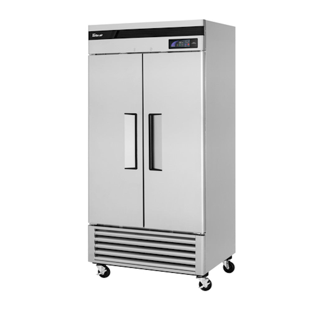 Turbo Air TSR-35SD-N Super Deluxe Reach-In Two-Section Solid Door Refrigerator