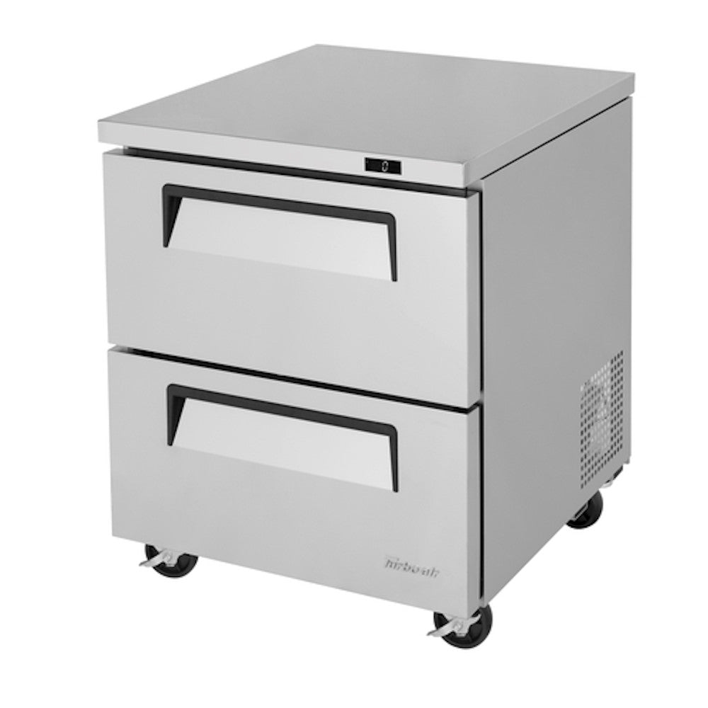 Turbo Air TUF-28SD-D2-N 28" Super Deluxe Two Drawer Undercounter Reach-In Freezer