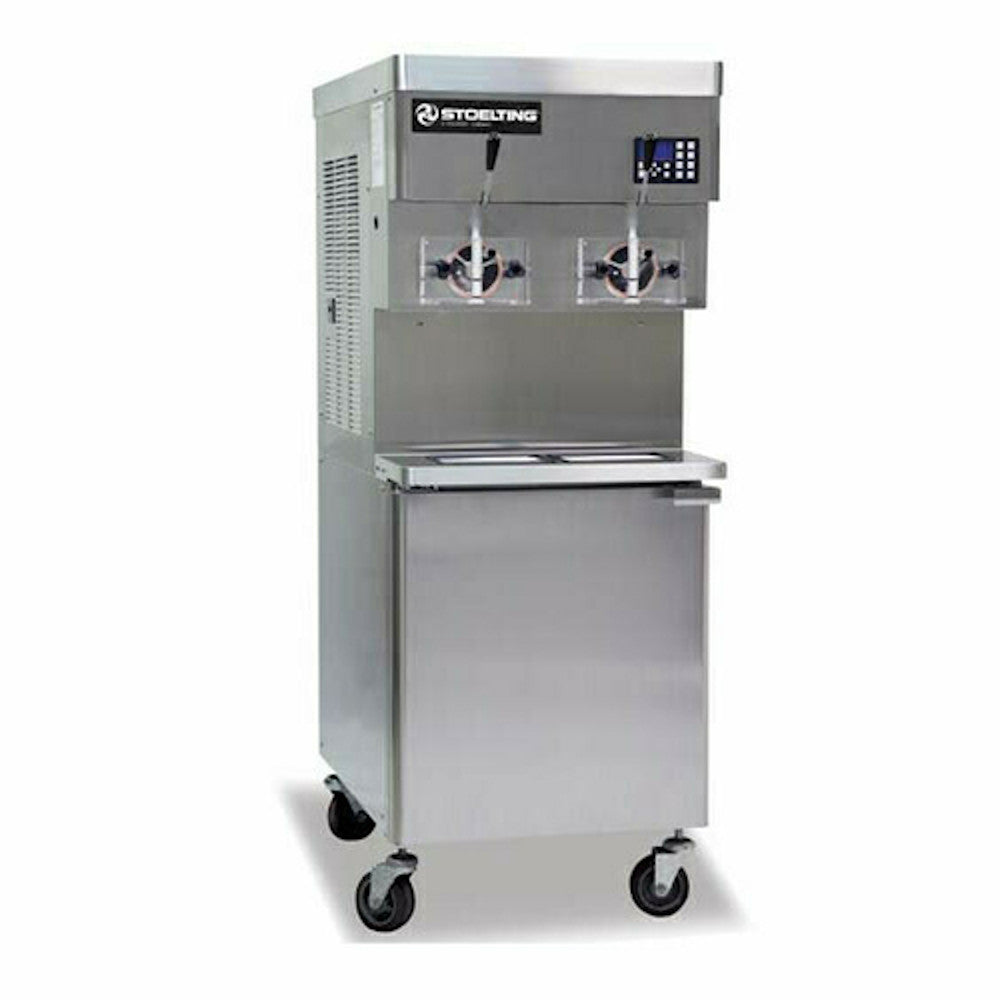 Stoelting U421-309I2 Air Cooled Self-Contained Soft-Serve Freezer with Refrigerated Cabinet